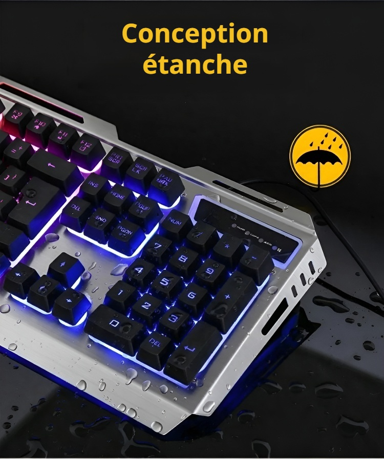 Vue rapprochée des switches mécaniques du clavier