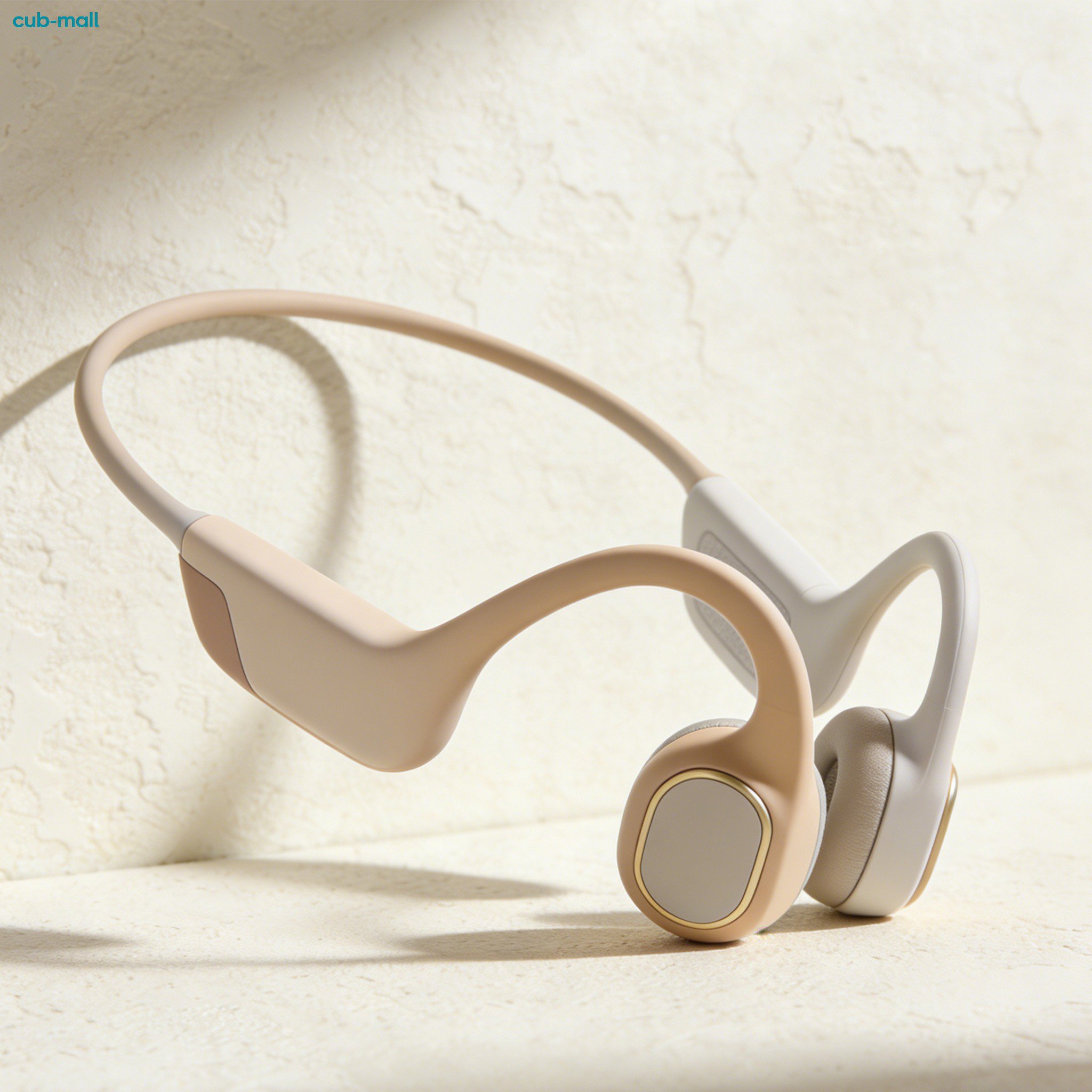 Wireless noise-canceling Bluetooth headphones front view