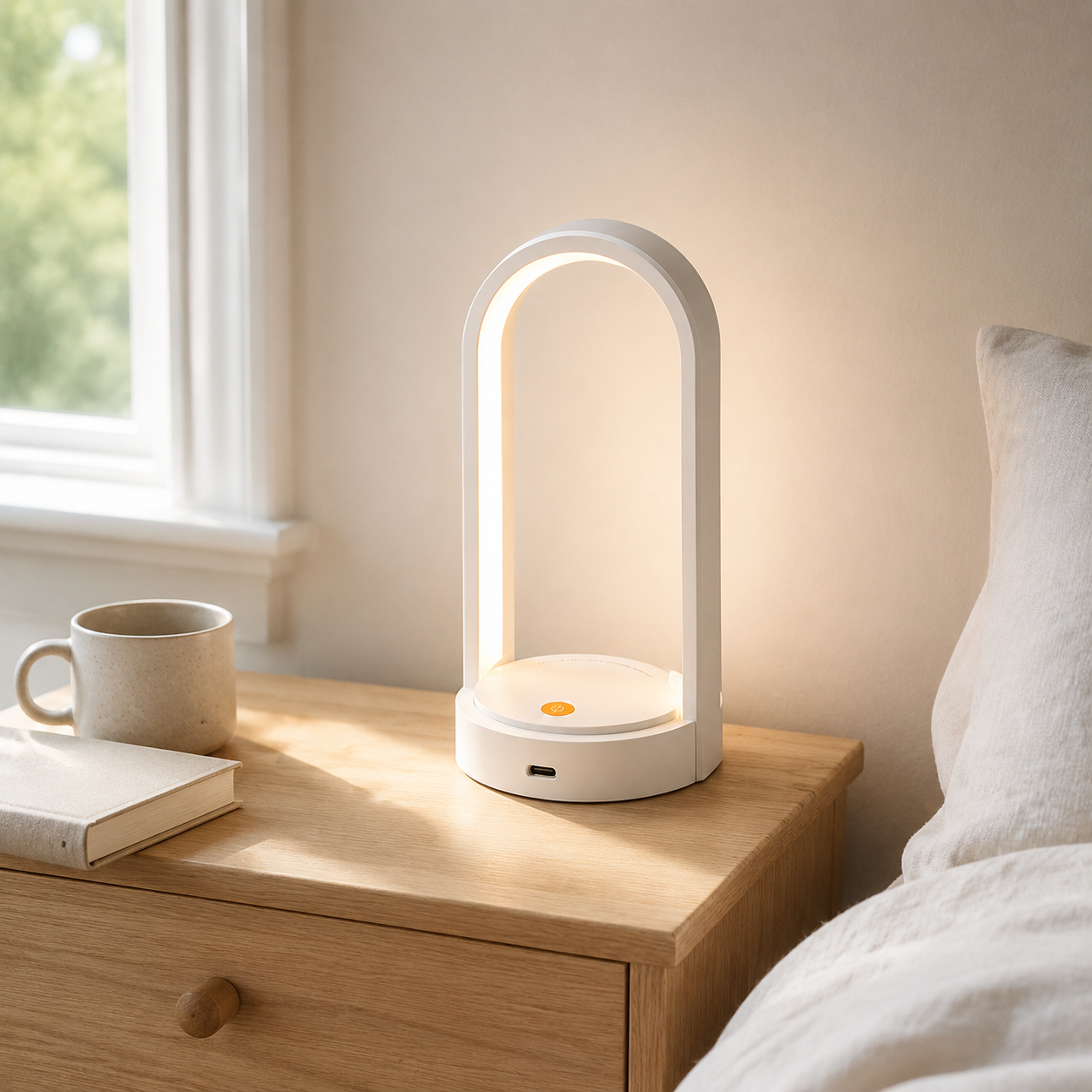 Multifunctional Foldable Night Light/Desk Lamp with Phone Stand, 1200mAh