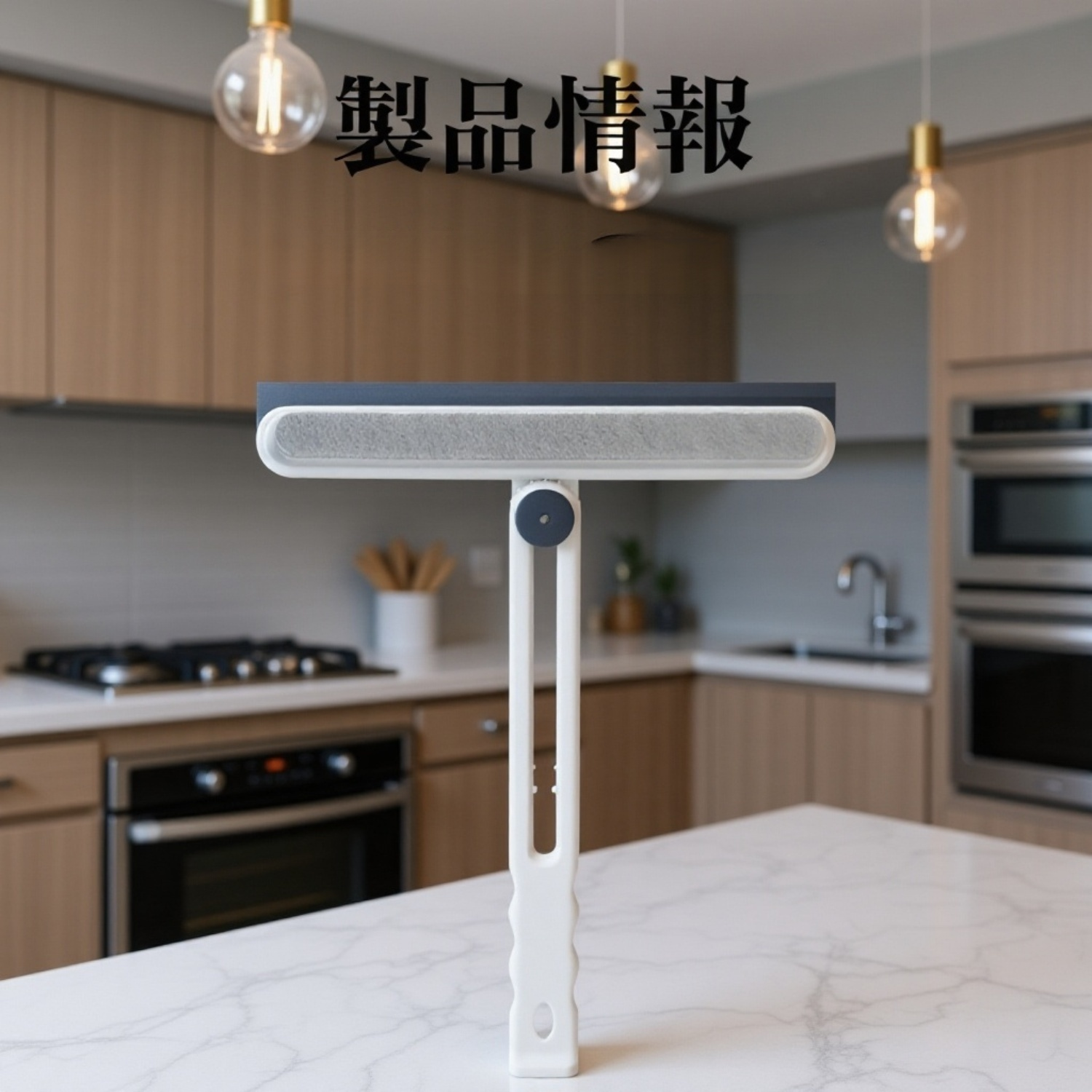 窓掃除ワイパーで水滴を簡単に除去