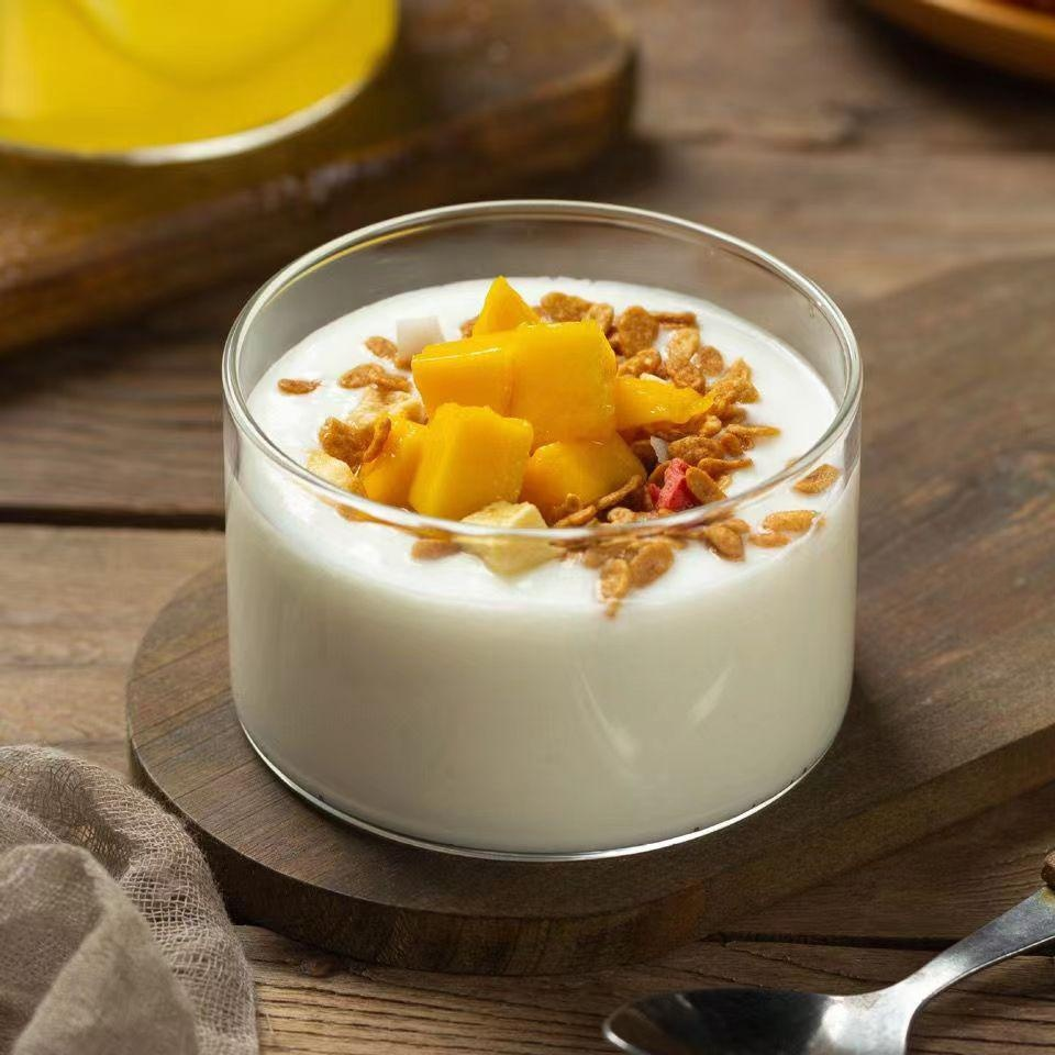 Hitzebeständige runde Glas-Pudding-Schale