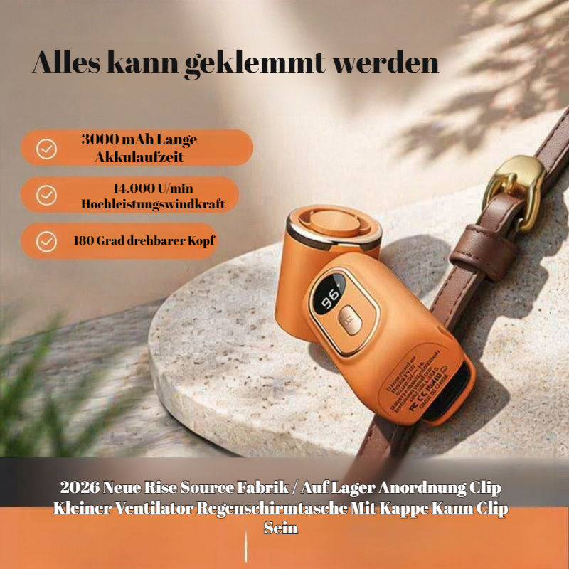 Leistungsstarker Outdoor Mini Tragbarer Hochgeschwindigkeits-Handventilator