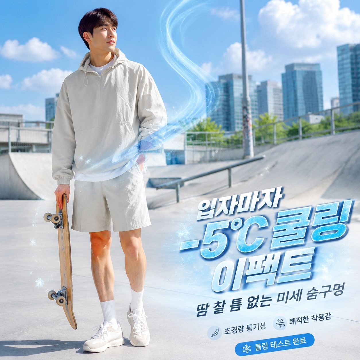 한국 스타일 남성 루즈핏 썬크림 자켓 봄여름 후드 점퍼