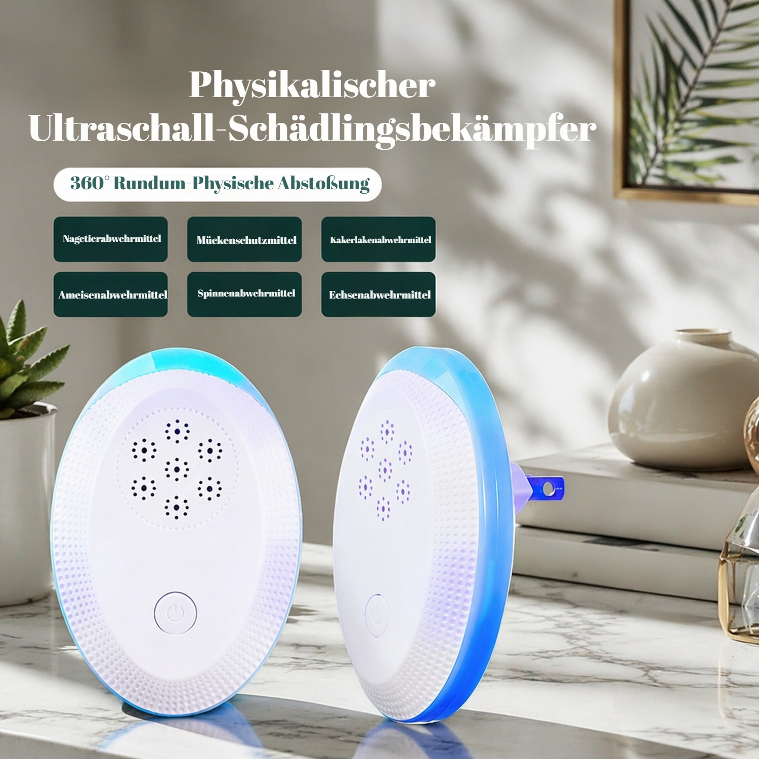 Ultraschall Schädlingsbekämpfer für Zuhause gegen Mäuse und Insekten