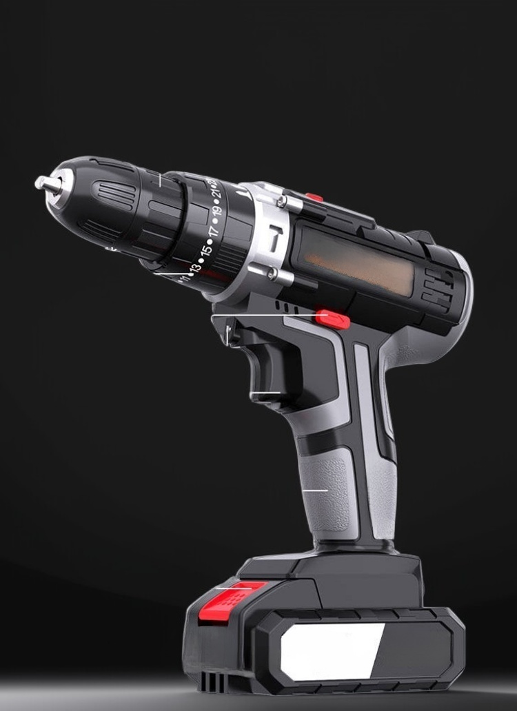 堅牢なドイツ製インパクトドリルの側面写真