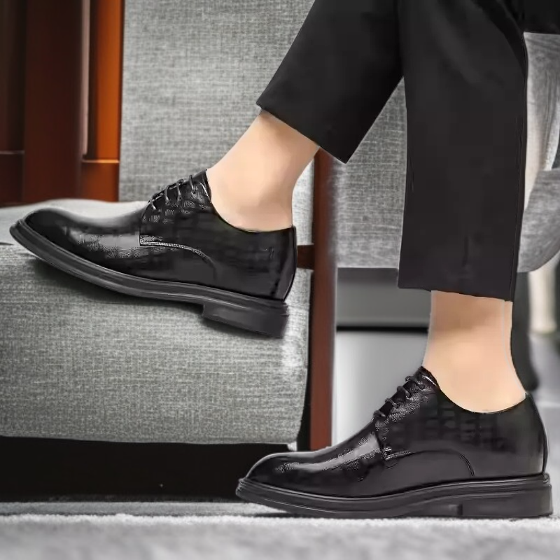 블랙 비즈니스 웨딩 슈즈 남성 기모 정장 구두 청년 남성화 면구두 추동 블랙 웨딩 구두