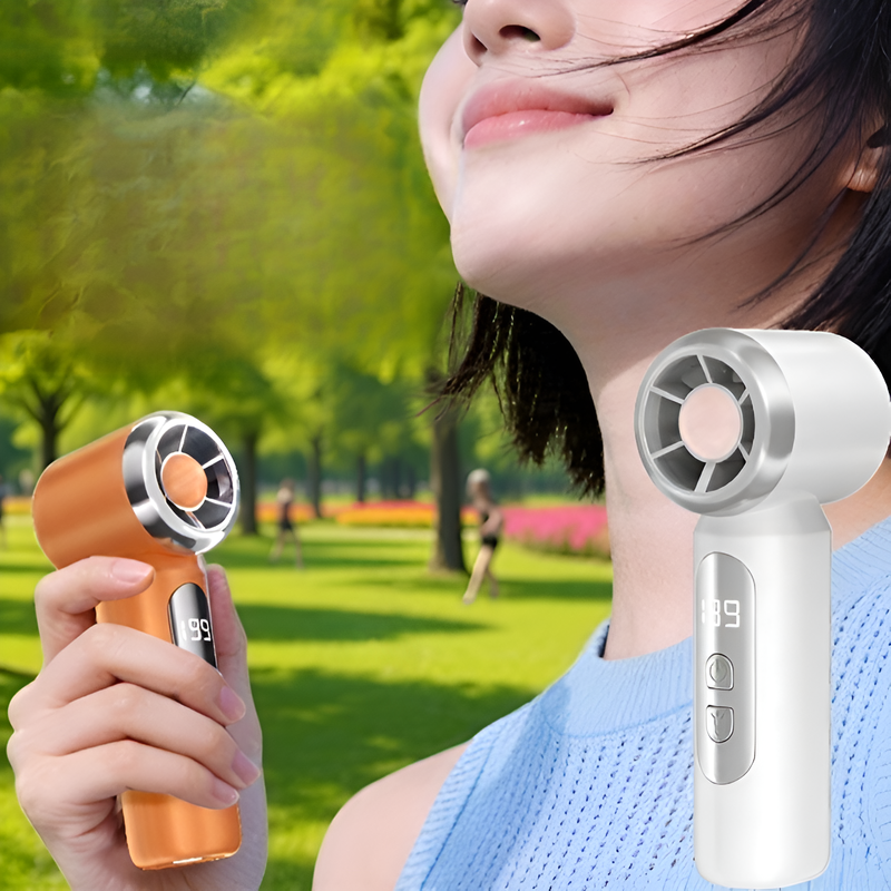 携帯型アイス冷却ミニ扇風機