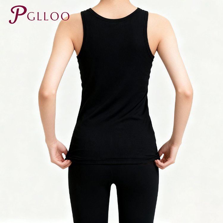 검은색 스포츠 조끼