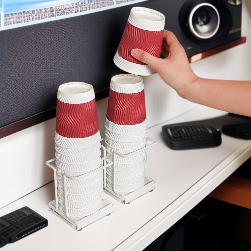 Home Bar Tischplatte Organizer Einwegbecher Fach Tee Box Kaffee Zucker Bar Teebeutel Organizer