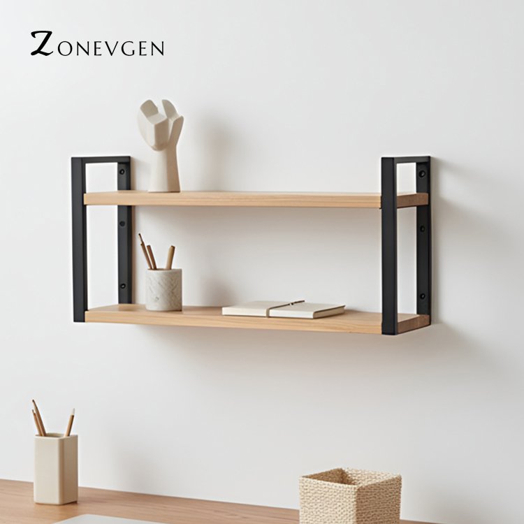 이중 벽걸이 선반 전체 모습