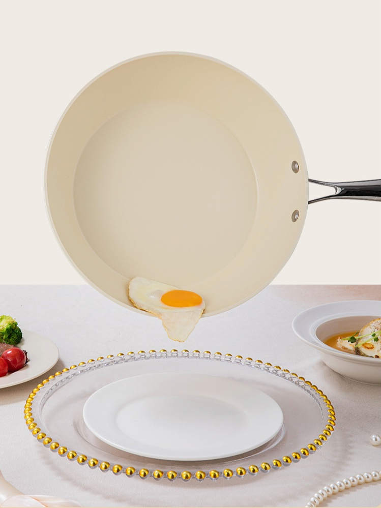 Poignée ergonomique du wok sans revêtement