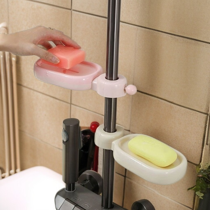 비누 상자 욕실 샤워 랙 비누 상자 펀치없는 배수 랙