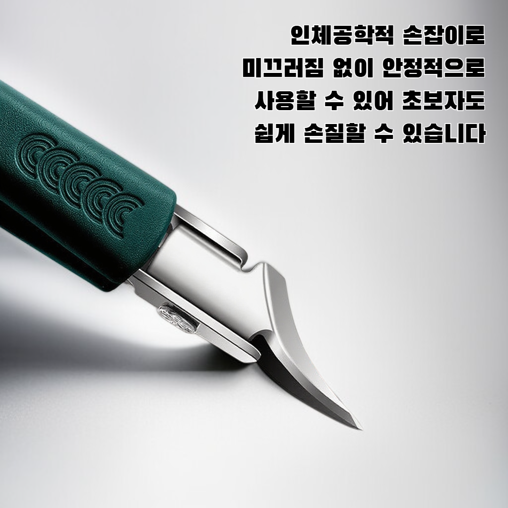 사선형 손톱깎이의 인체공학적 디자인 특성