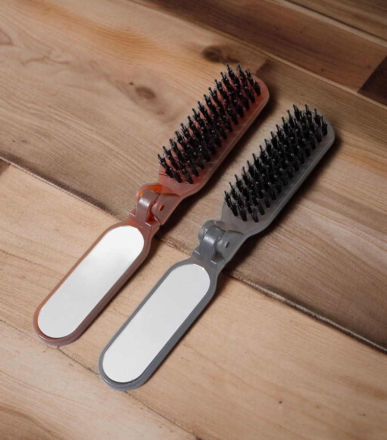 護頭皮天然猪鬃毛梳子