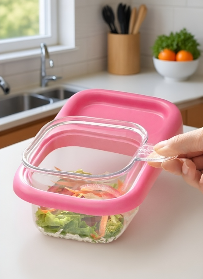 튼튼한 흡착판으로 고정된 싱크대 바구니