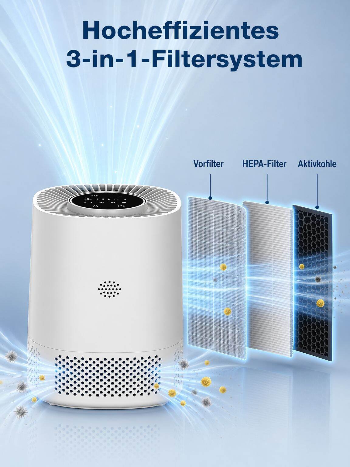 Wifi intelligenter Luftreiniger