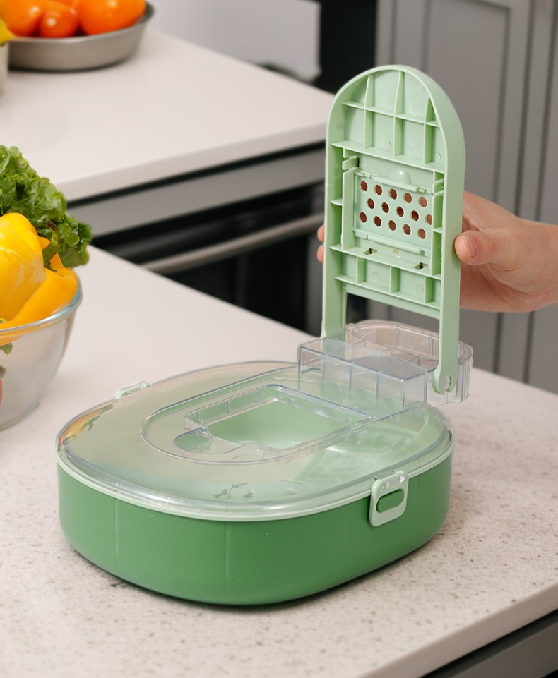 Gemüseschneider spart Zeit beim Kochen