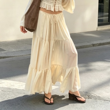 Stilvolles Maxikleid mit Chiffon und Spitze