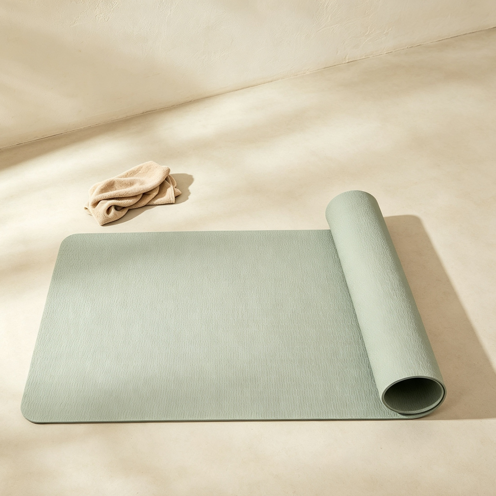 Light green yoga mats (4 pieces)