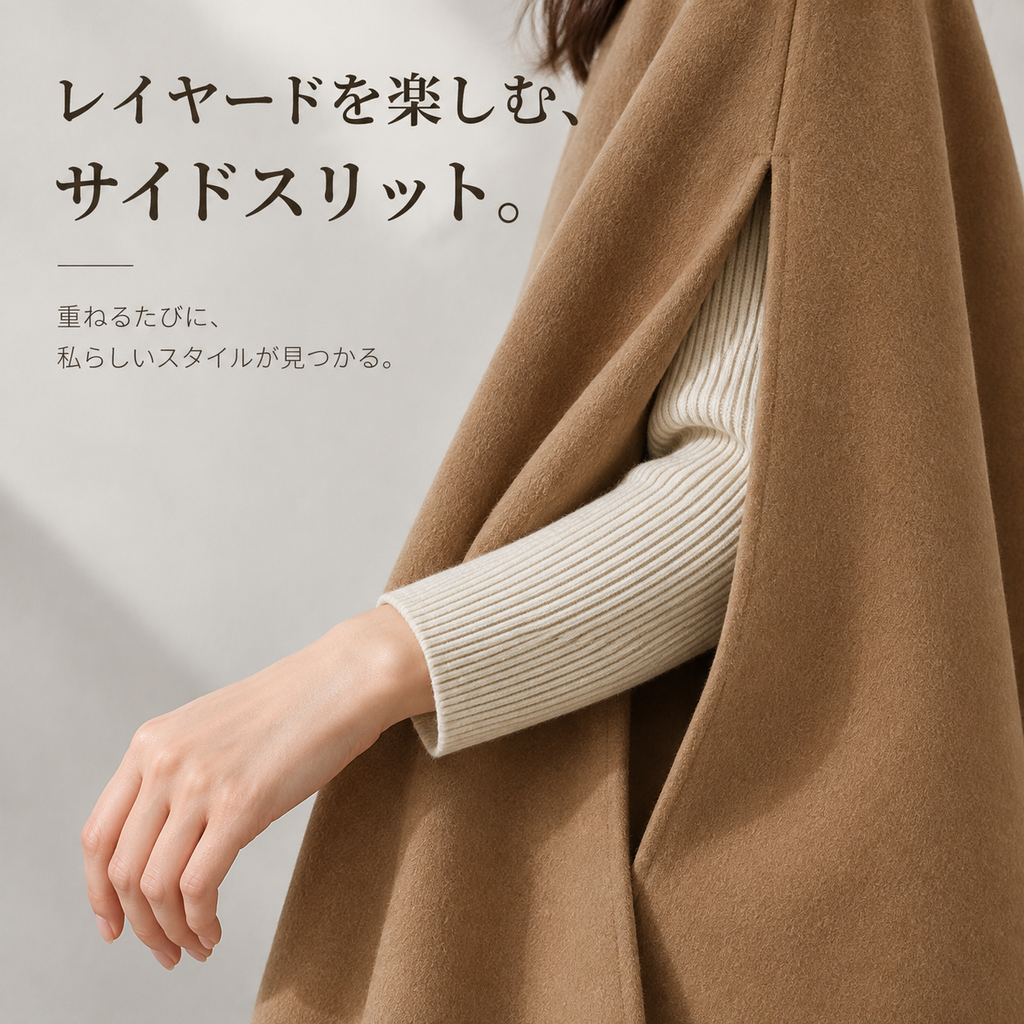 新作日本風ウールコート女性用・春秋冬