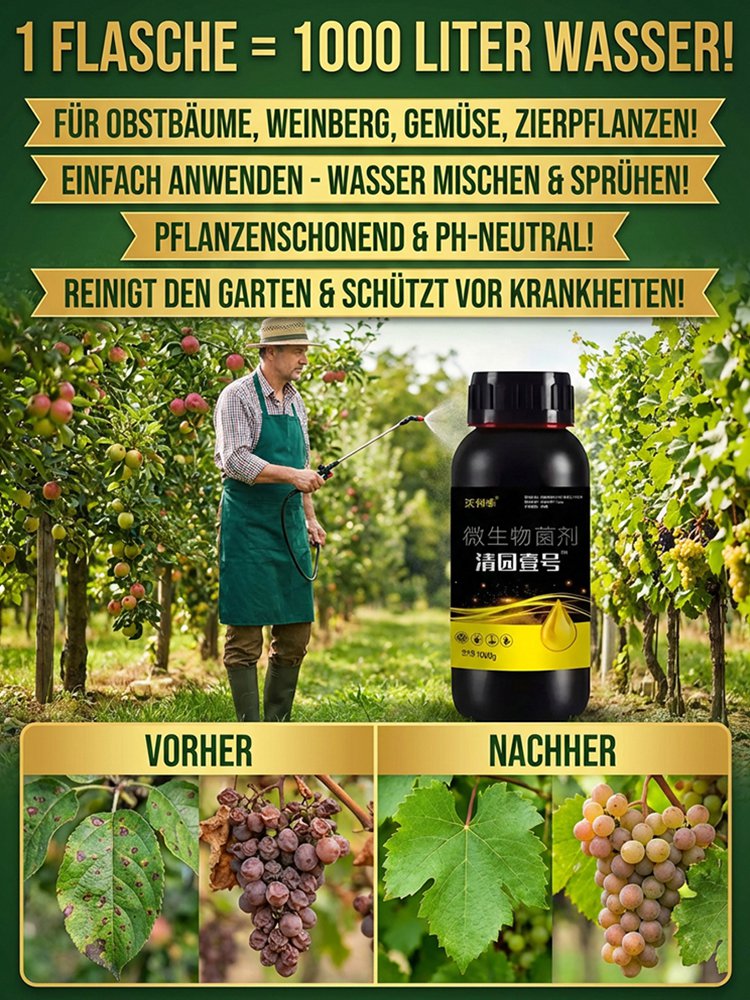 【Eine Flasche verdünnt mit Wasser auf 1000 Pfund】Pflanzen- und Obstbaumreinigungsmittel