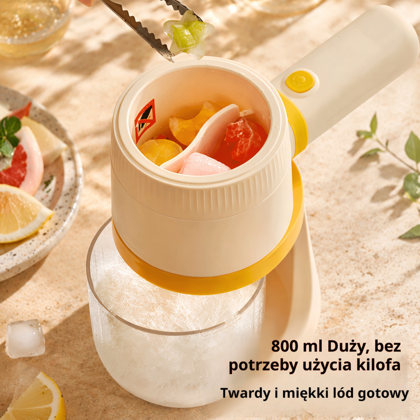 Mini domowy elektryczny kruszarka do lodu, maszyna do smoothie
