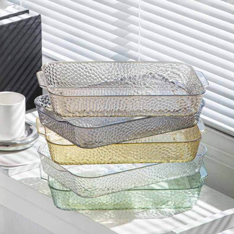 多功能透明水果收納托盤