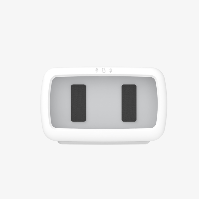 Utilisation du support rotatif pour regarder une vidéo sous la douche