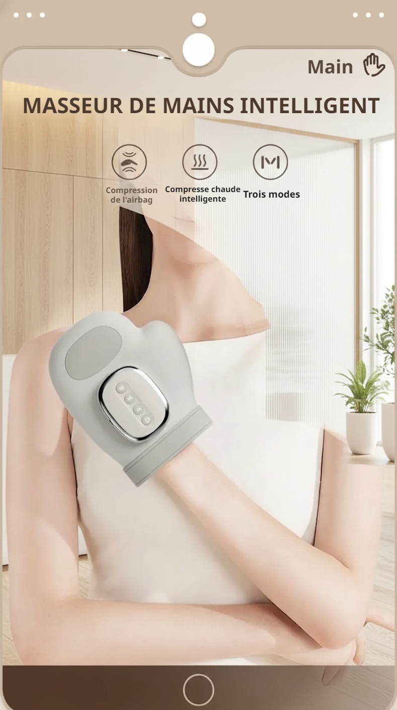 Appareil de massage des mains à pression d'air