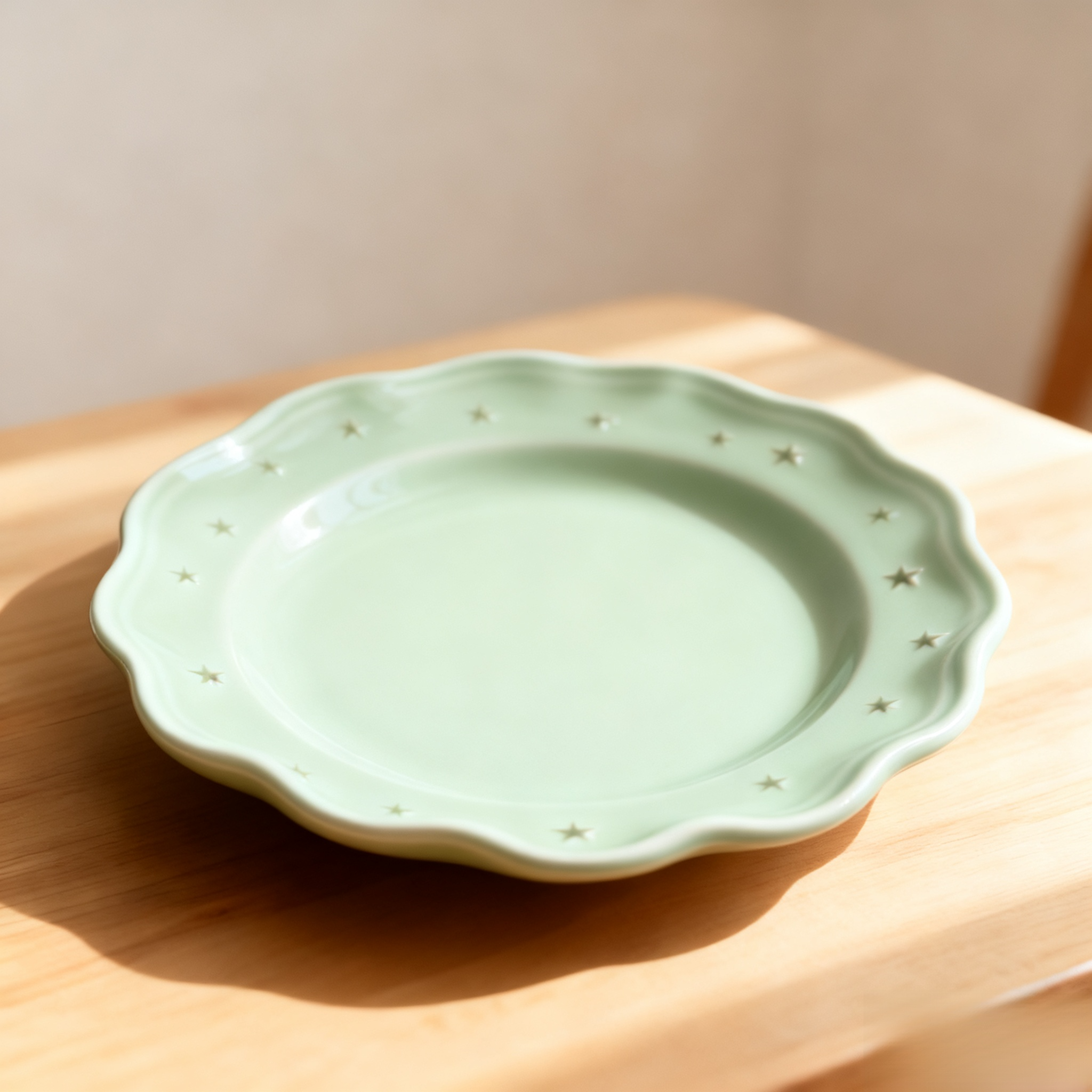 초록색 세라믹 플레이트