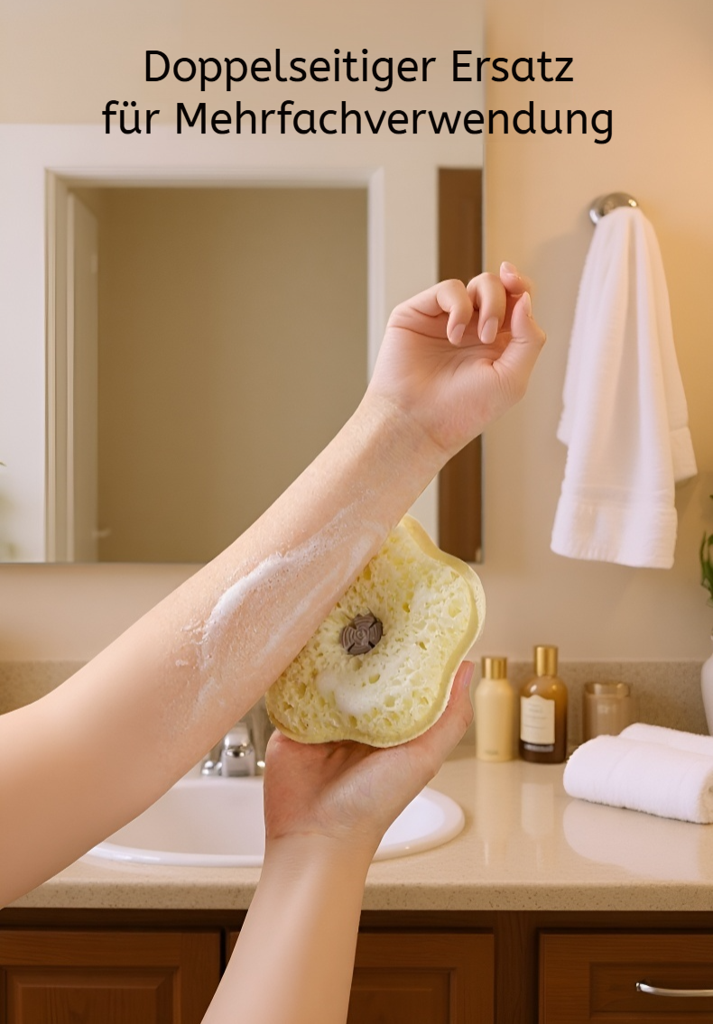 Reinigung von fettigen Oberflächen mit ölresistentem Spülschwamm