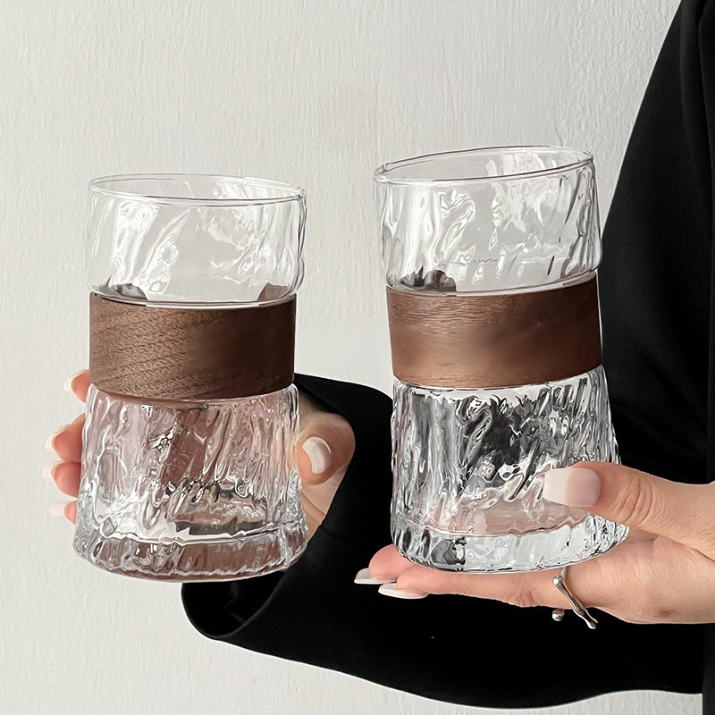 Home Glass Cup with Bamboo Sleeve