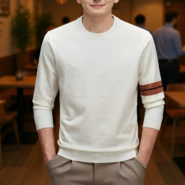 メンズクルーネックセーター