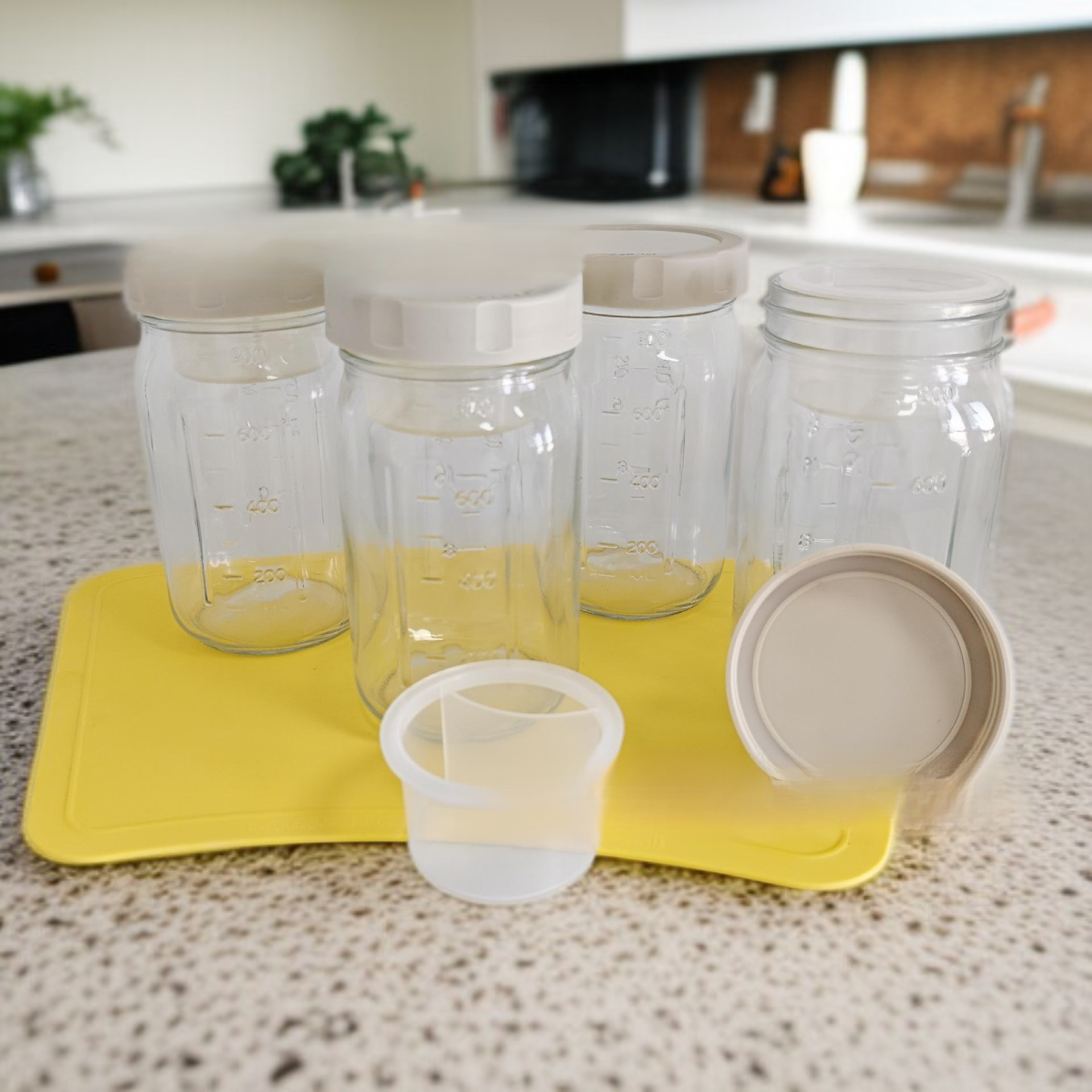 ขวดแก้วใส่สลัดพกพาสะดวก