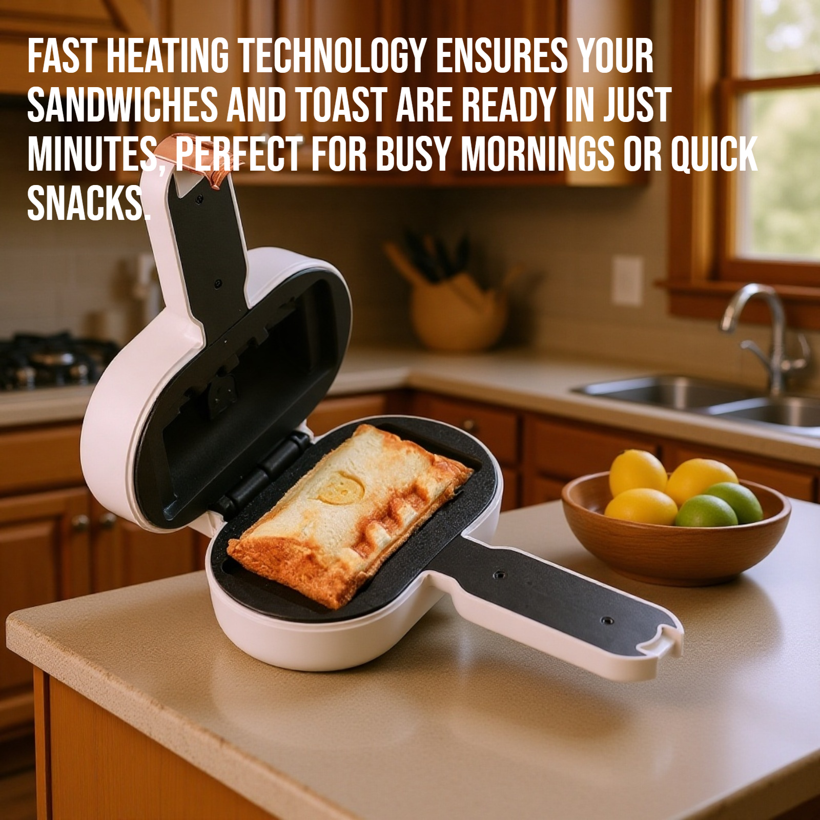 Home Mini Hot Press Sandwich Toast Toaster