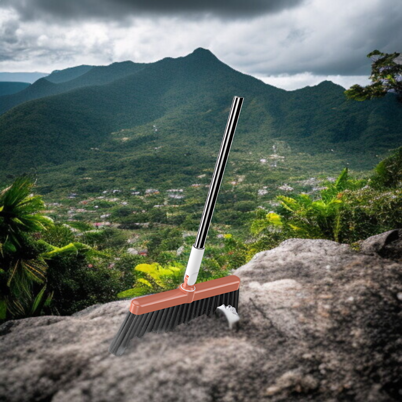 折りたたみ式家庭用ほうきとちりとりセットソフトほうき多機能キッチンとバスルームスクレーパーアーティファクト1個配送
