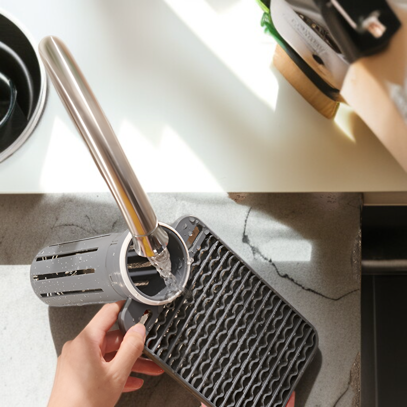 Soporte de cuchillos inteligente para cocina con esterilización UV