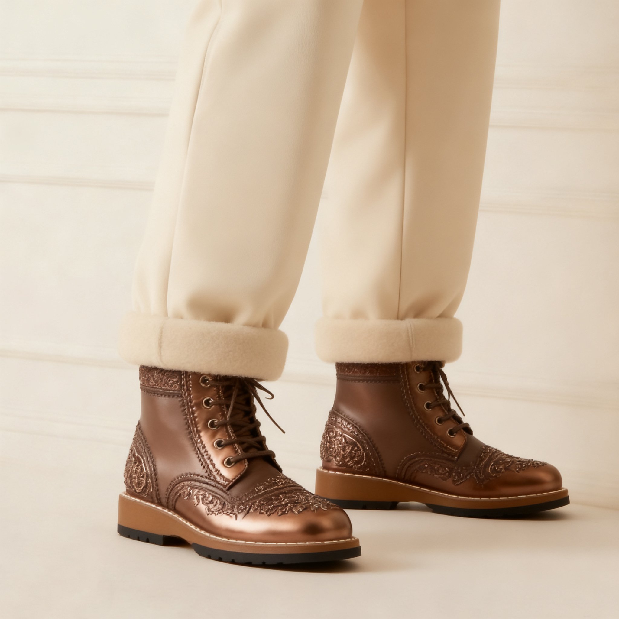 멋스러운 마틴 부츠 착용 컷