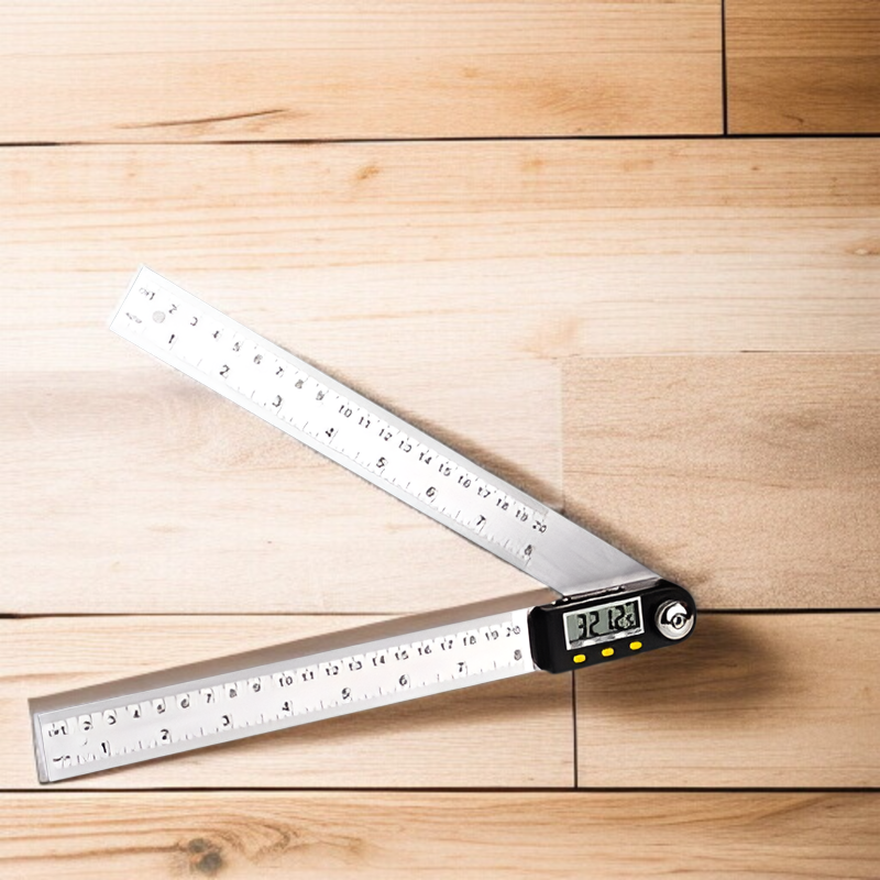 목공 디지털 스테인리스 각도자 측정기 각자 수평자 목공 측정공구 스테인리스 각도자