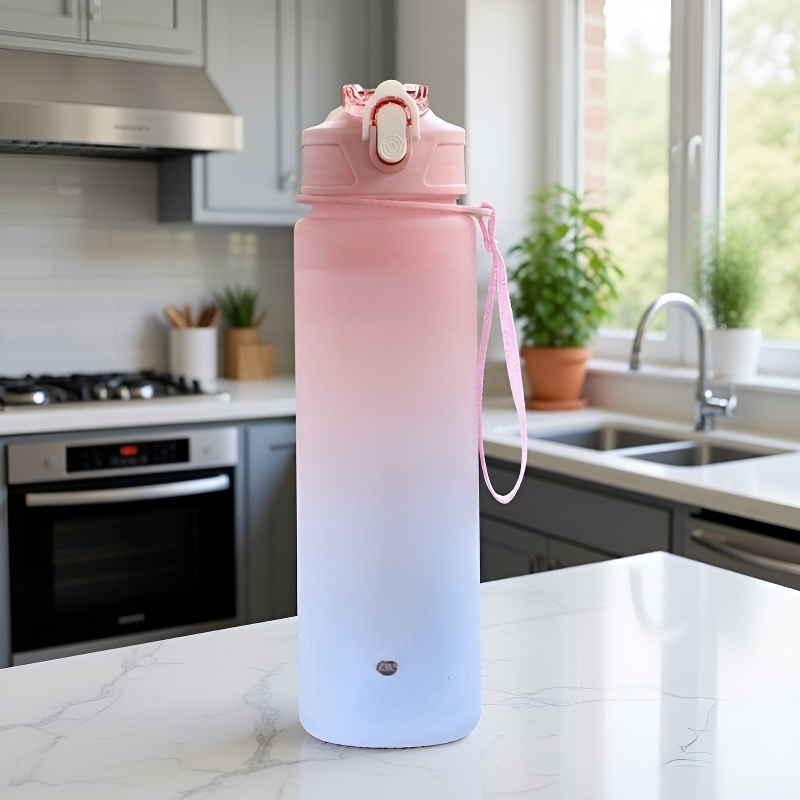 다양한 색상의 스포츠 빨대컵 제품 이미지