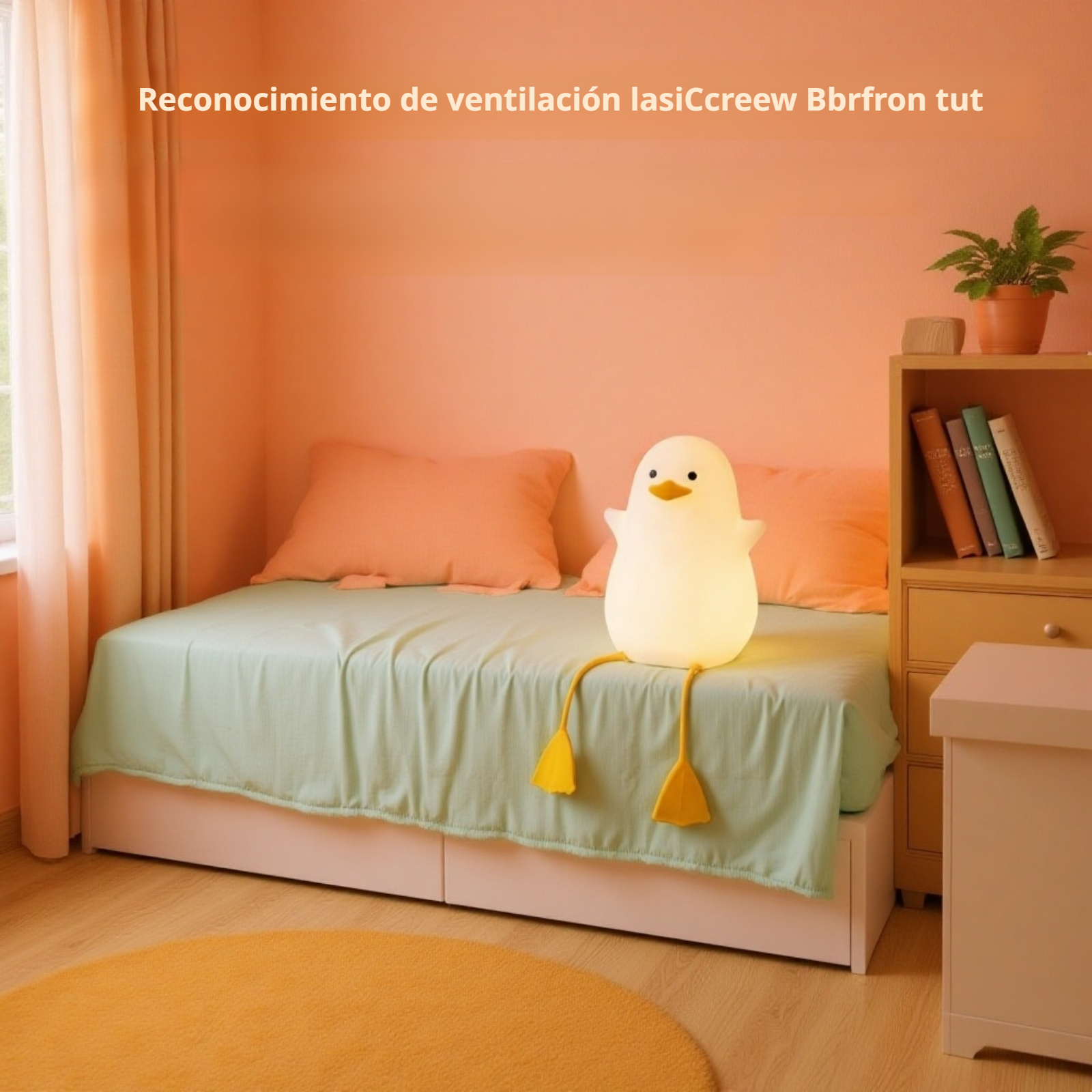 Lámpara recargable pato para mesita de noche