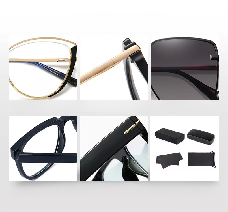 時尚方形雙樑太陽眼鏡