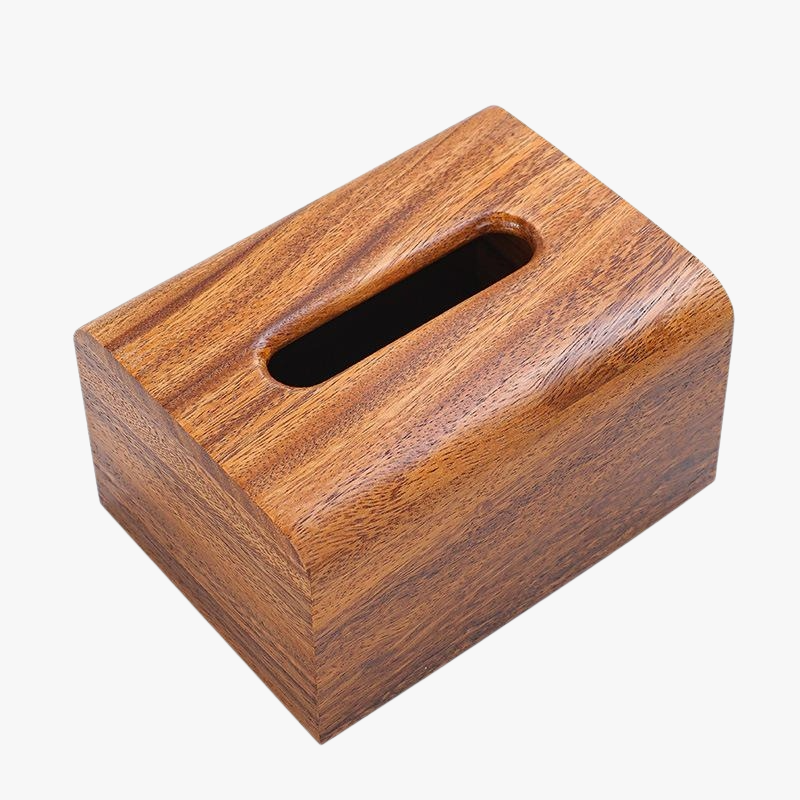Boîte à mouchoirs multifonction en bois