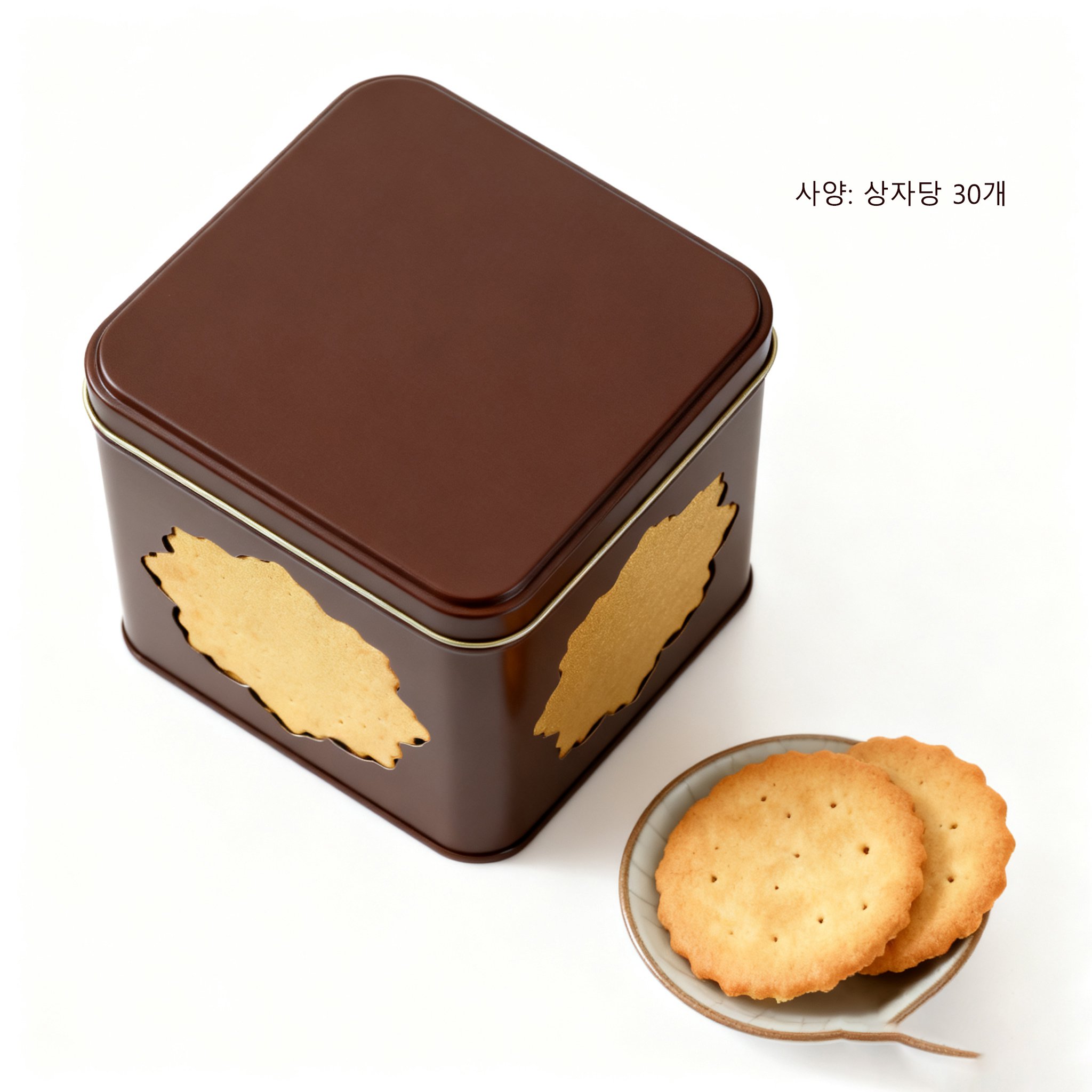 サクサク食感の薄焼き丸型ビスケットが並ぶ様子