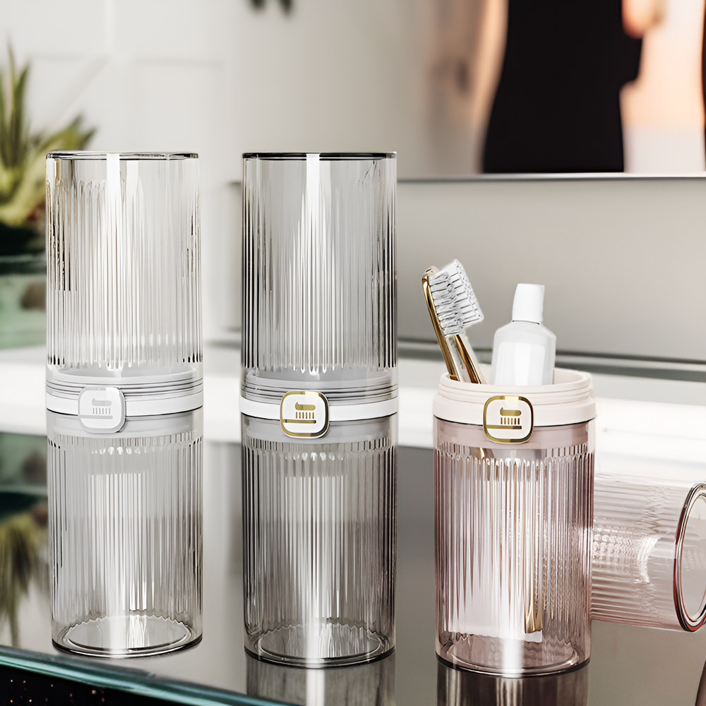 투명한 휴대용 구강청결컵