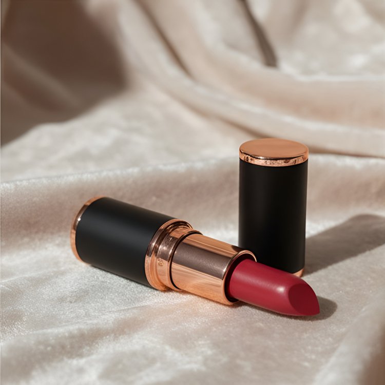 벨벳 텍스처의 립스틱 발색 샷