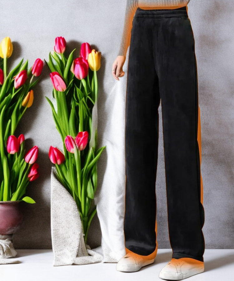 하이웨이스트 스트레이트 코듀로이 도톰 와이드 팬츠