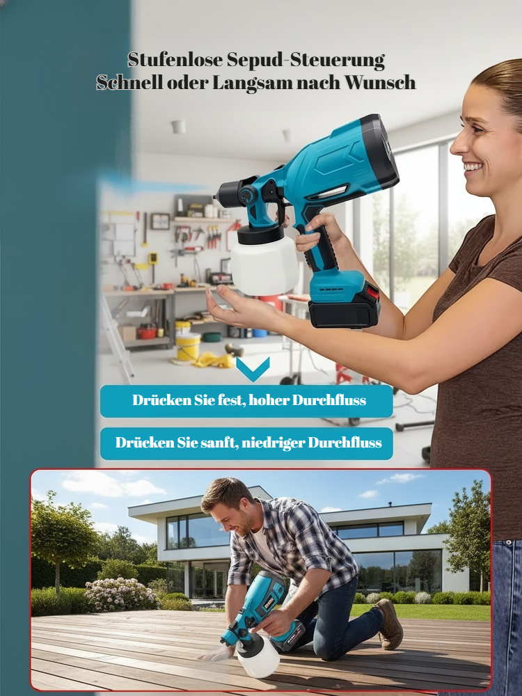 Kabellose elektrische Farbspritzmaschine