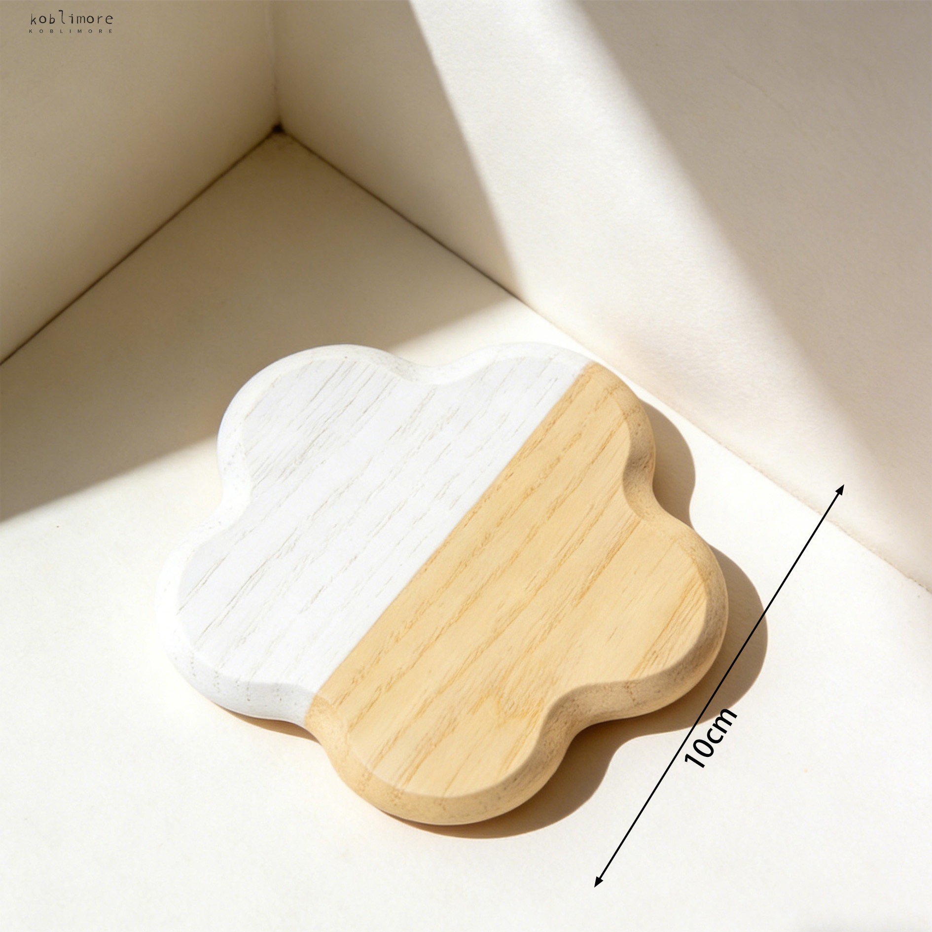 Wooden coasters protecting a coffee table