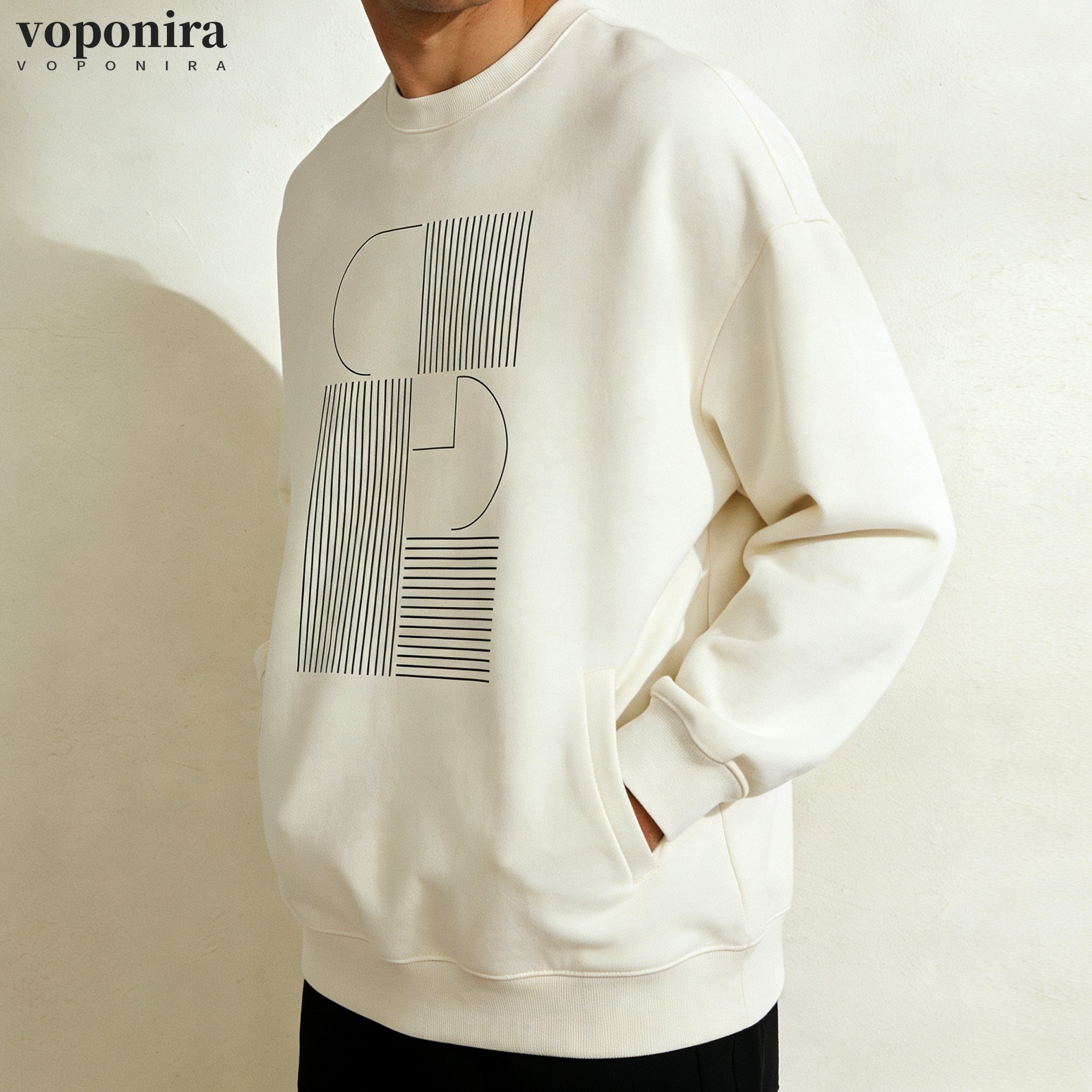 メンズクルーネックスウェットシャツ